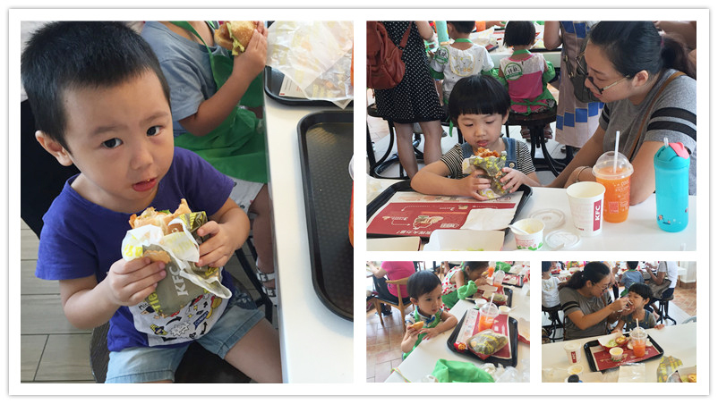 BBunion国际早教泉州中骏中心活动花絮：齐聚KFC，争当小厨师